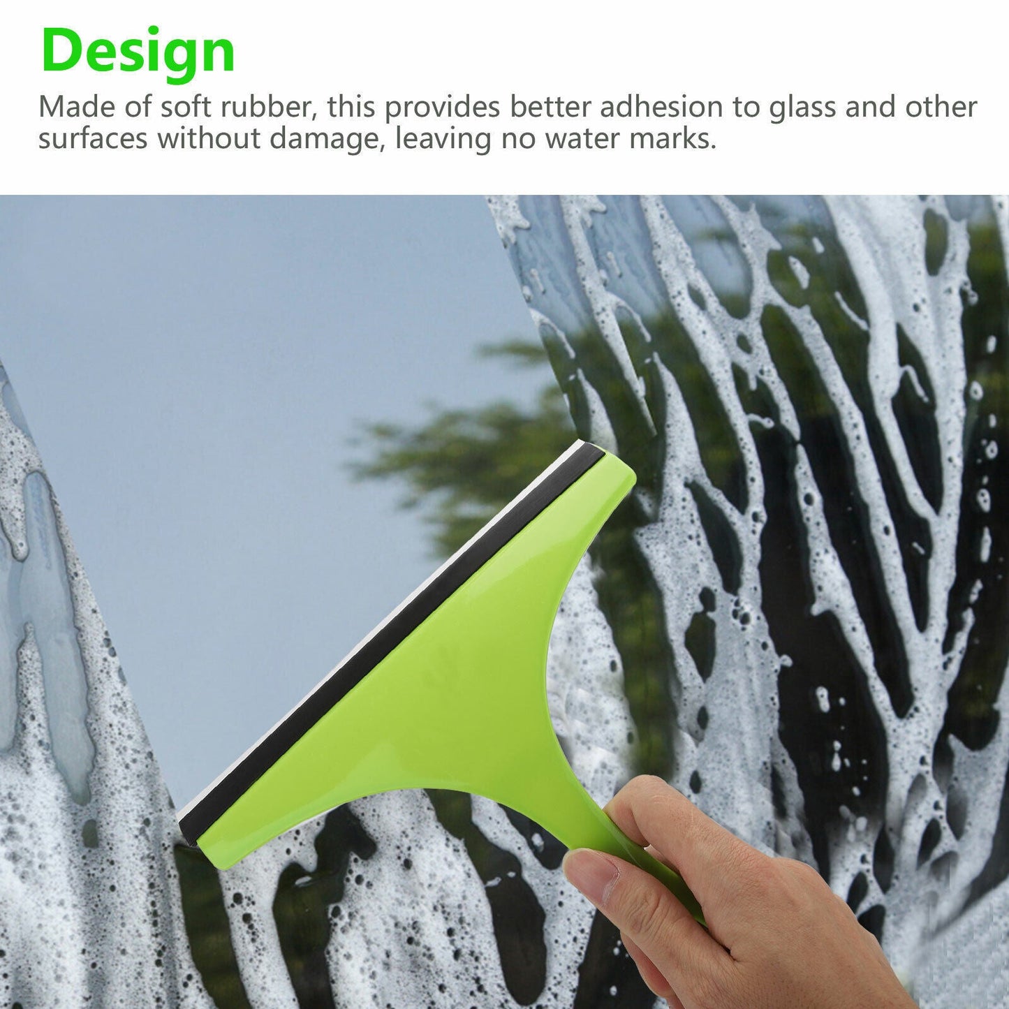 3X Glass Window Wiper Cleaner Squeegee Shower Screen Mirror - AMWLY