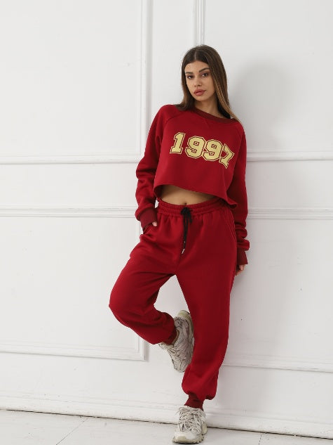 Women's Long Sleeved Hoodie Set - AMWLY