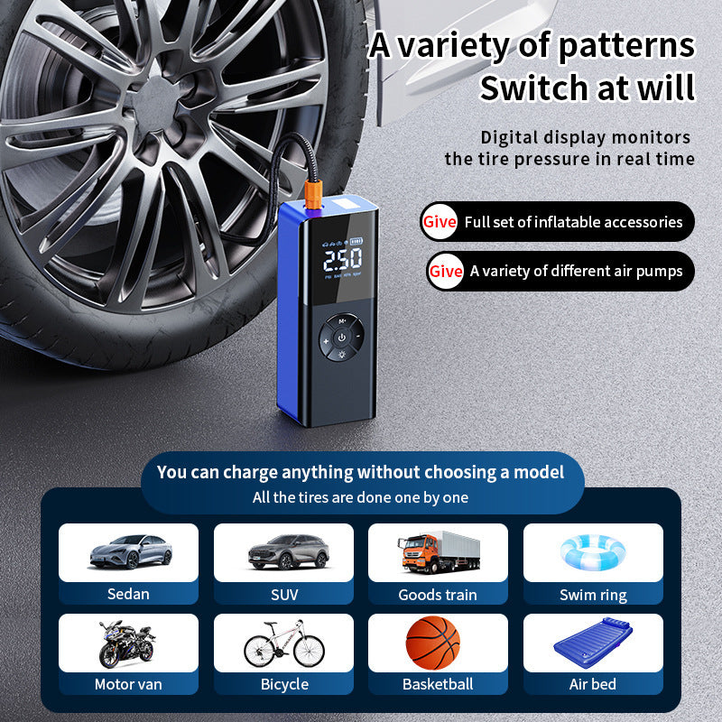 Wireless Portable Car Digital Display Tire High-power Tire 22 Cylinder