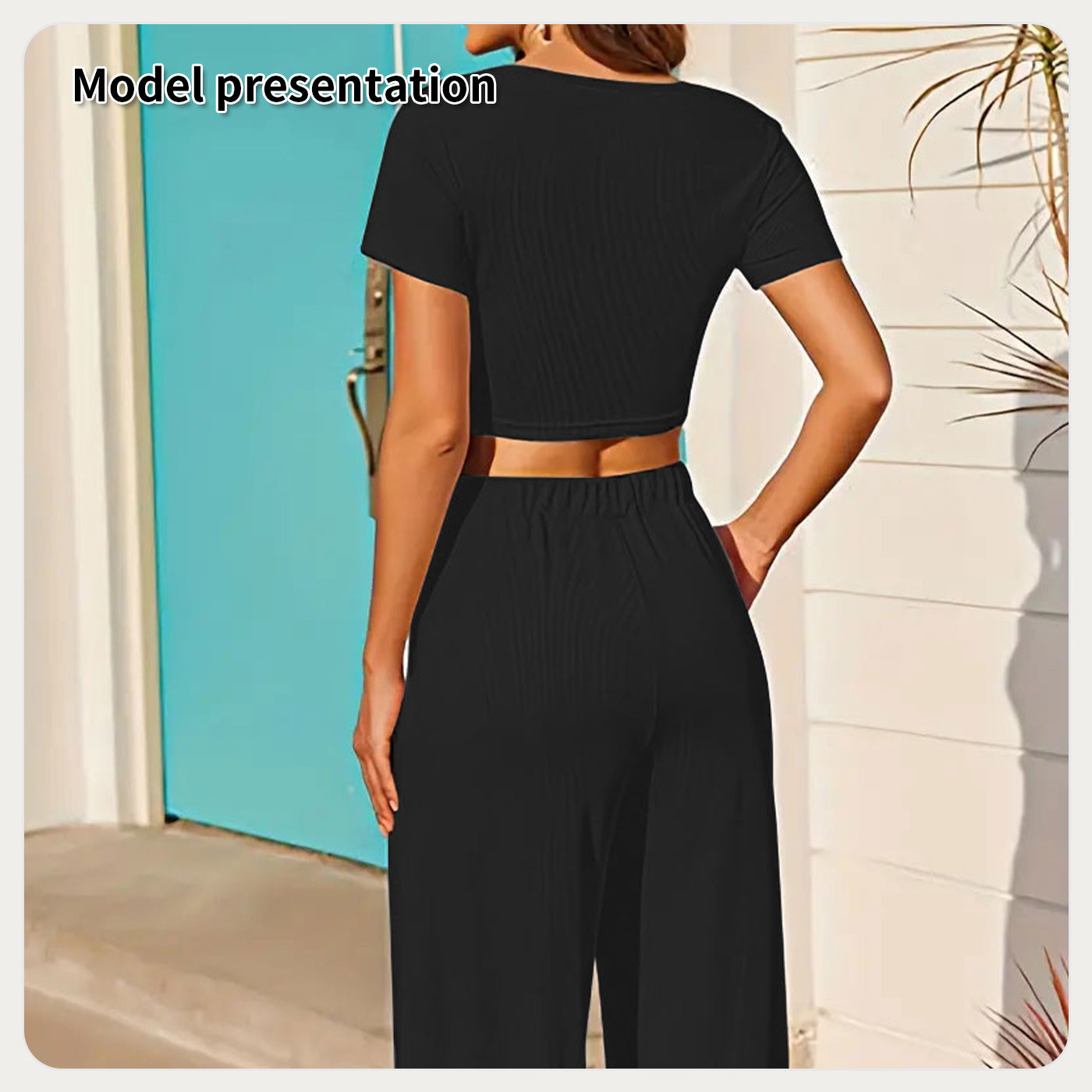 Women's Fashion Simple Solid Color Suit - AMWLY