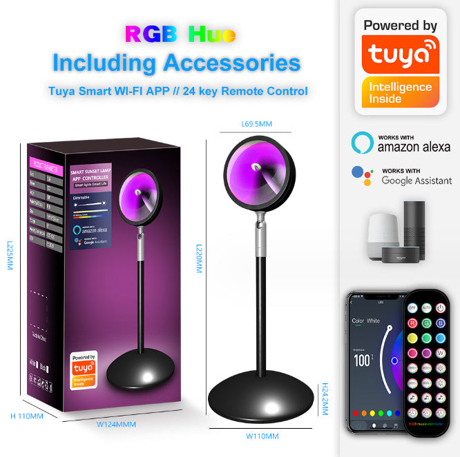 APP Remote Control RGB Floor Atmosphere Lamp