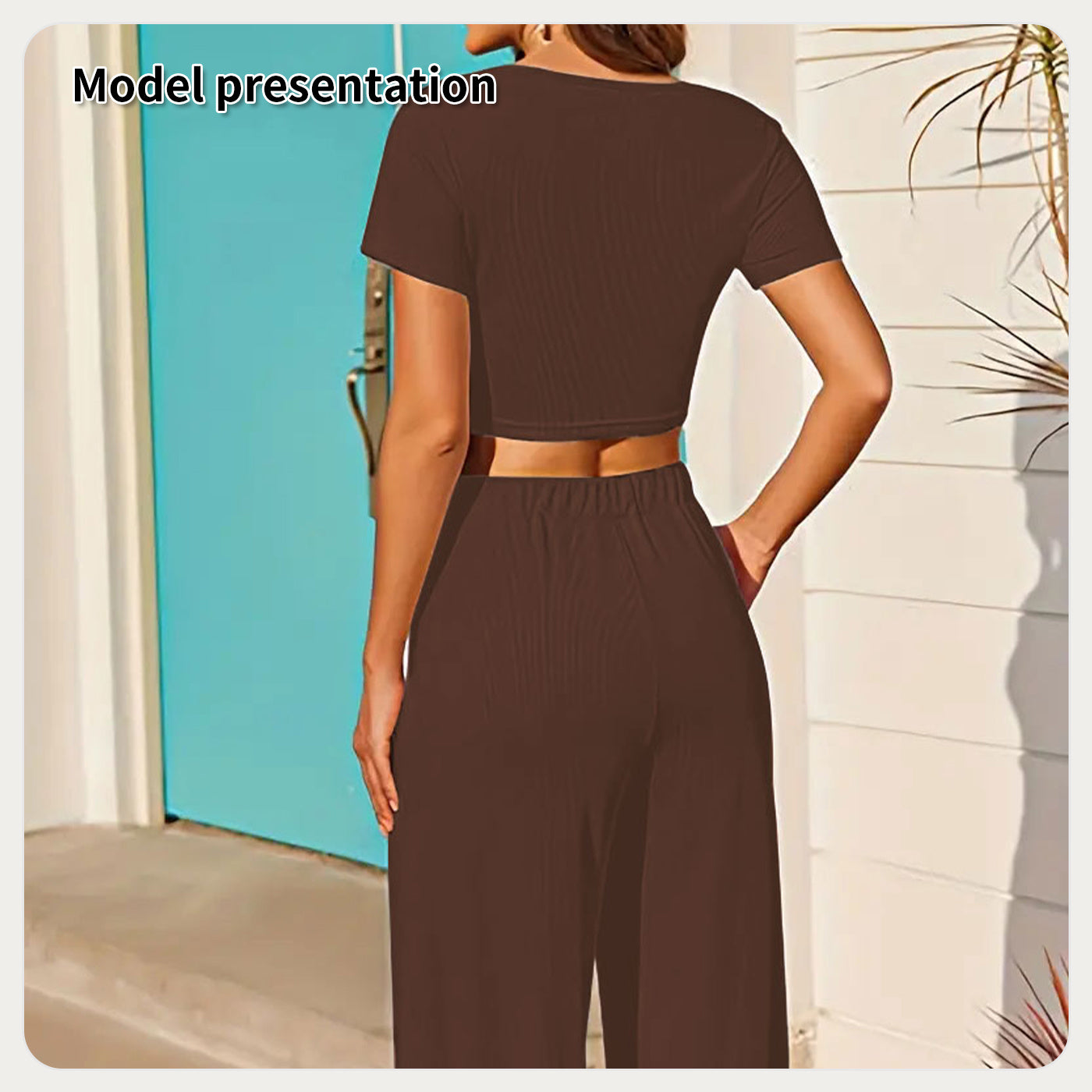 Women's Fashion Simple Solid Color Suit - AMWLY