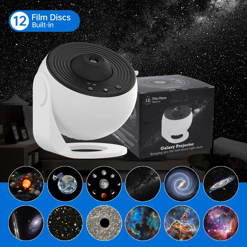 Night Light Galaxy Projector Starry Sky Projector 360° Rotate Planetarium Lamp