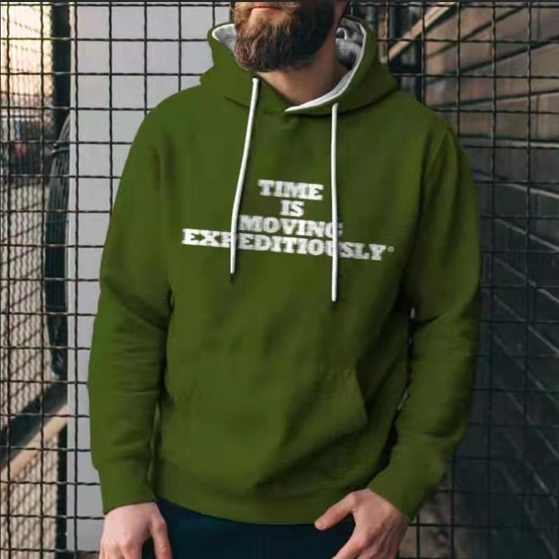 Fashion Solid Color Men's Casual Hoodies Sweatshirts - AMWLY