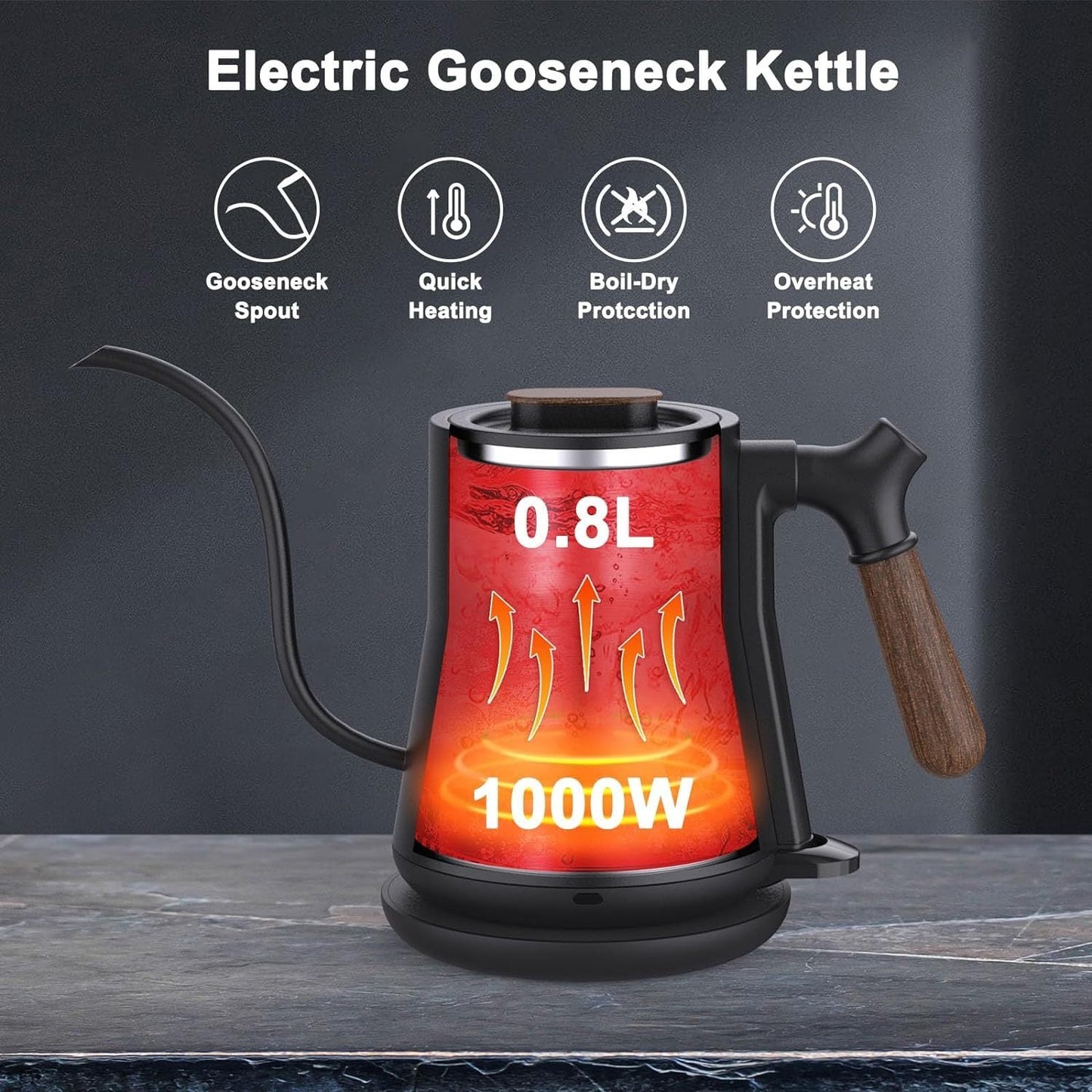 Gooseneck Electric Kettle - AMWLY