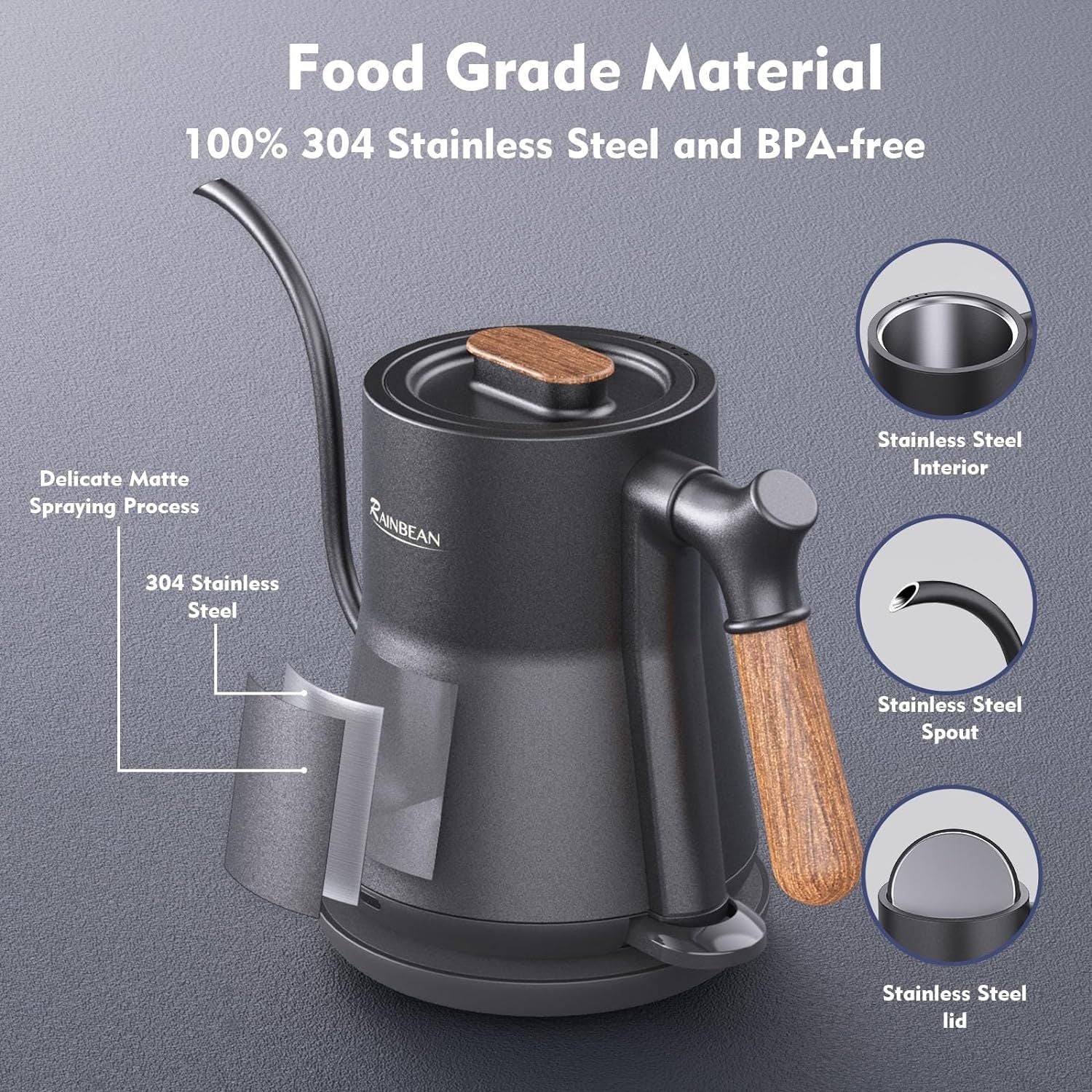 Gooseneck Electric Kettle - AMWLY