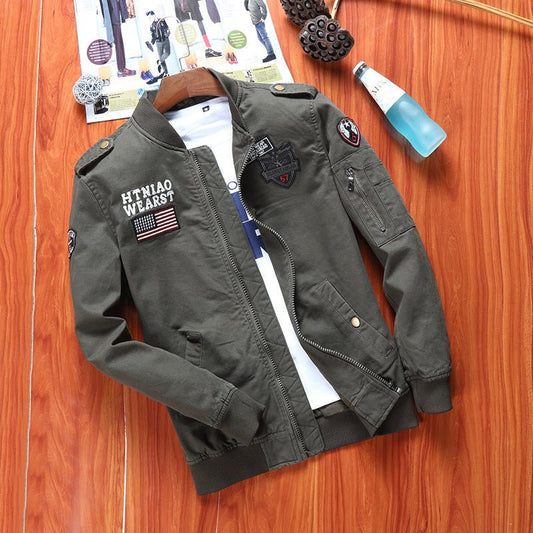 Men's flight jacket baseball uniform - AMWLY