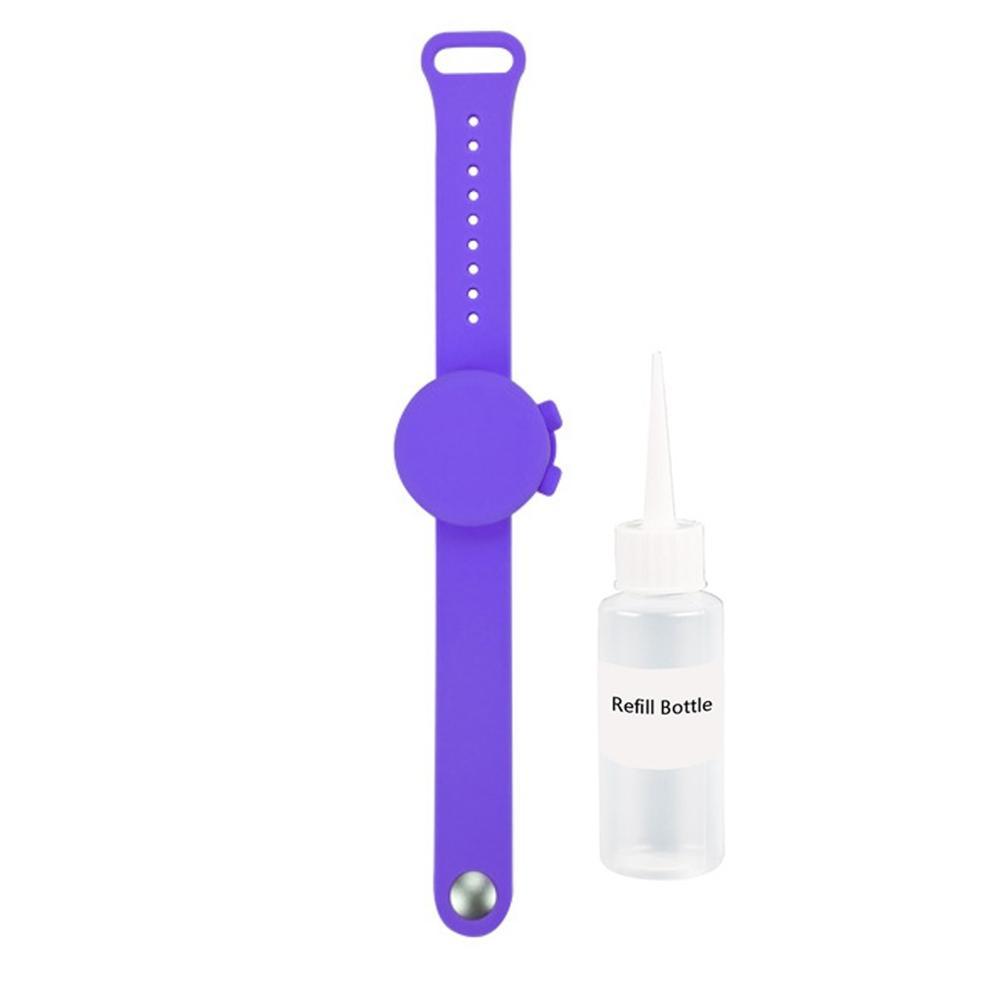 Outdooor Silicone Wristband Hand Sanitizer Disinfectant Bracelet - AMWLY